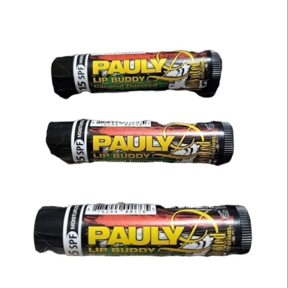 Pauly D Lip Buddy Lip balm coconut 3 pack - Picture 1 of 7